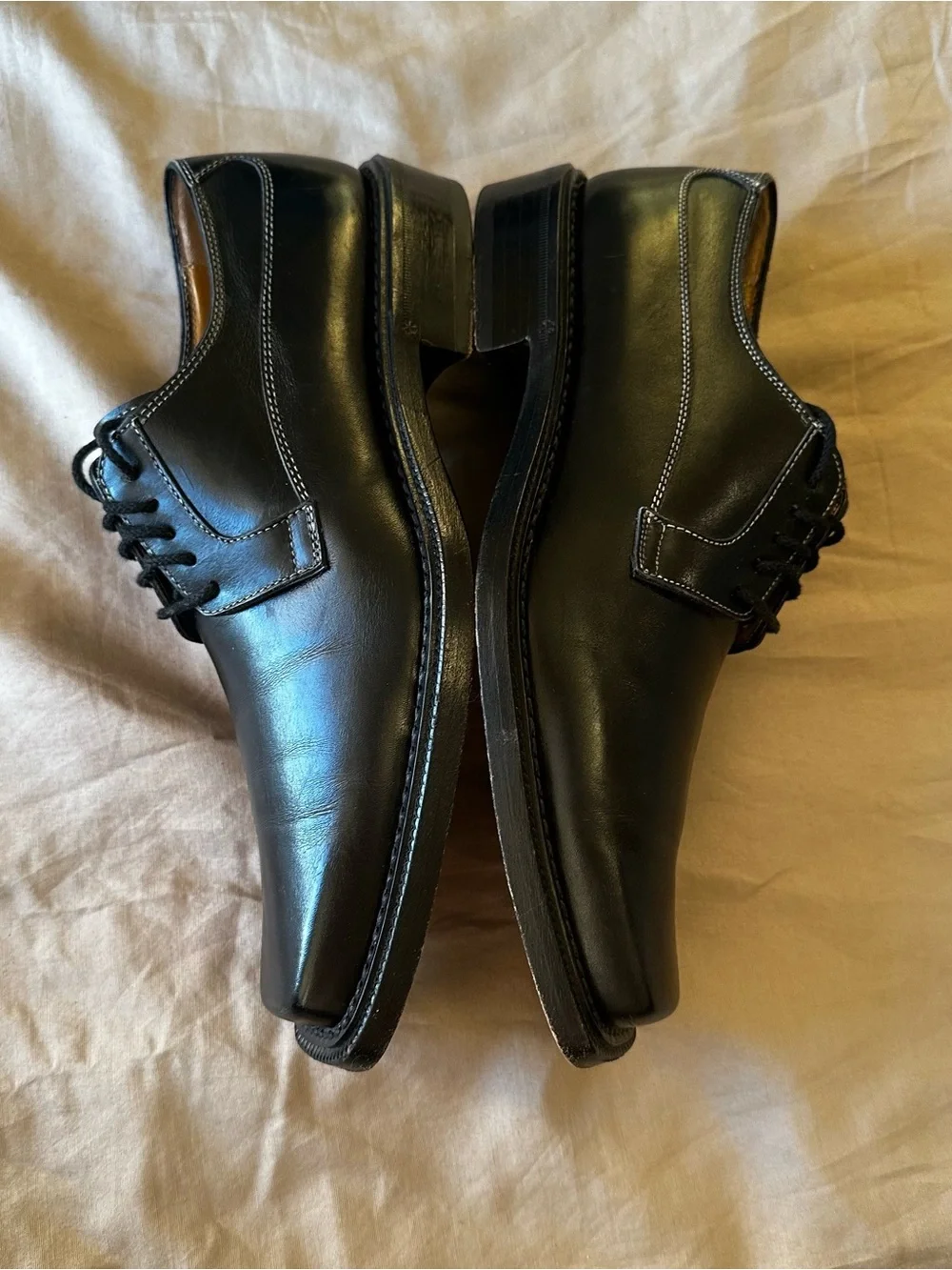 Vintage Antonio Maurizi Men’s 3157 Leather 39 Oxford Square Toe 39 EU 6.5 US